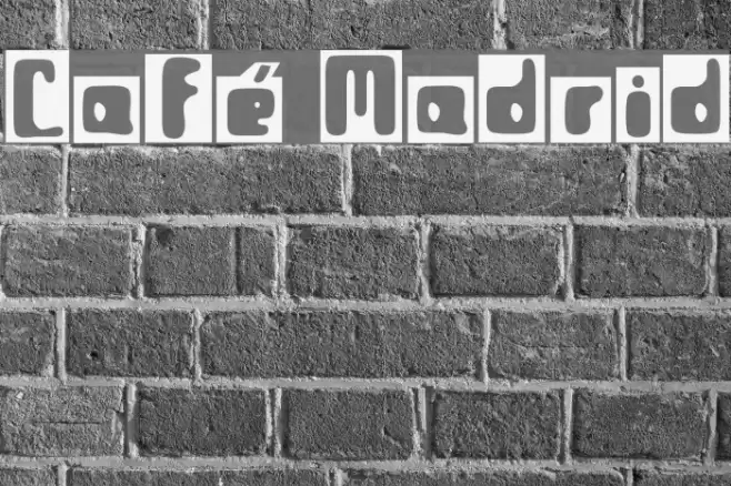 Café Madrid Font examples