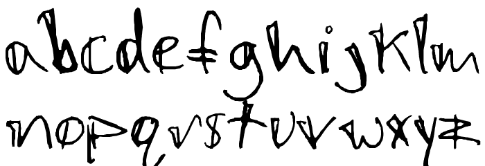 Caf Pop Font LOWERCASE