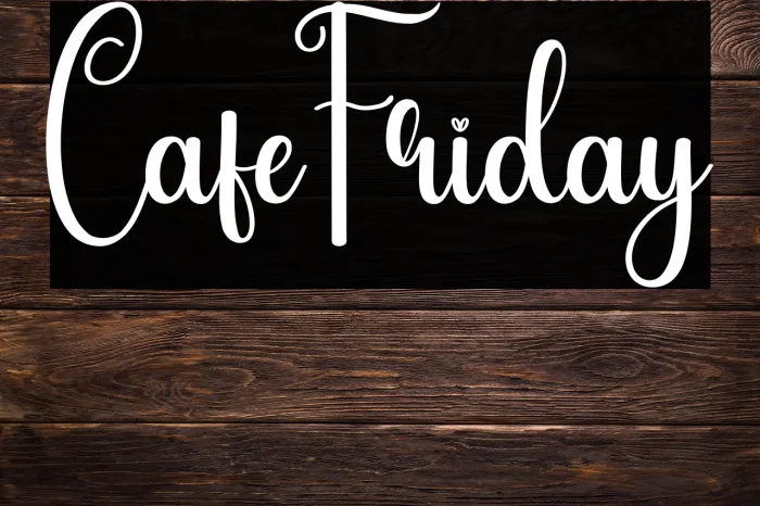 Cafe Friday Example 3