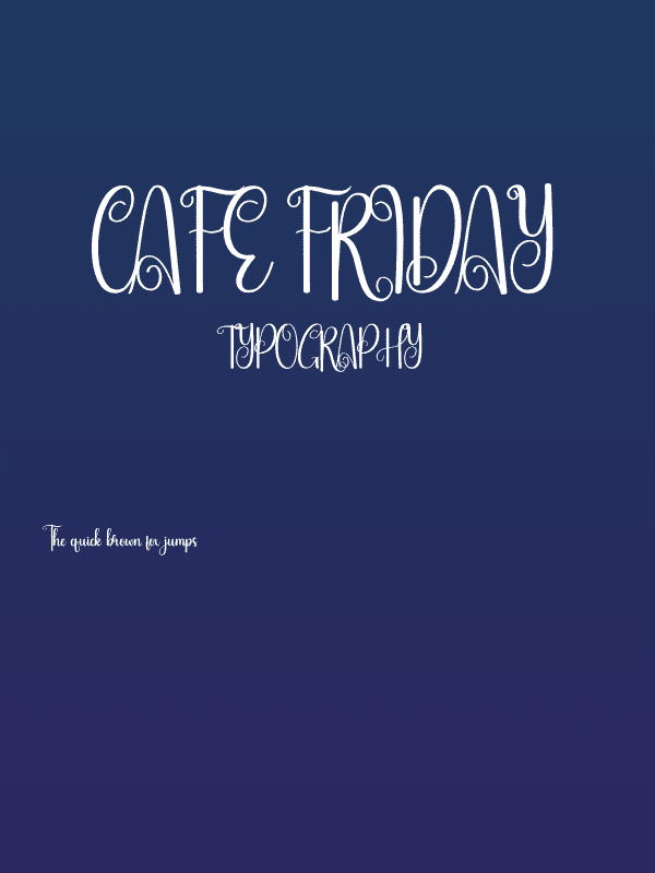 Cafe Friday Poster