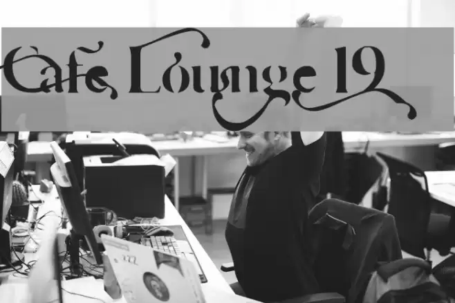 Cafe Lounge 19 Font examples