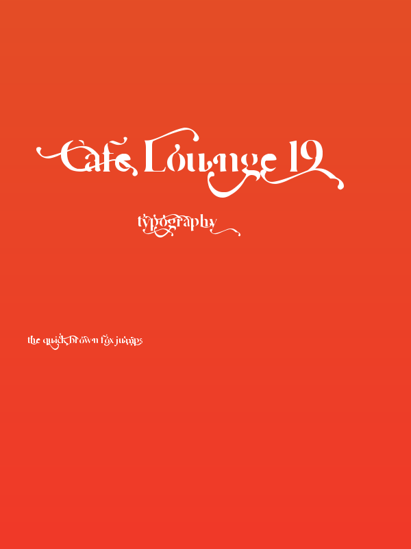 Cafe Lounge 19 Poster