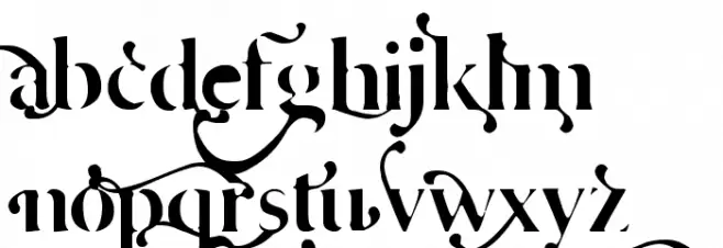 Cafe Lounge 19 Schriftart Kleinbuchstaben