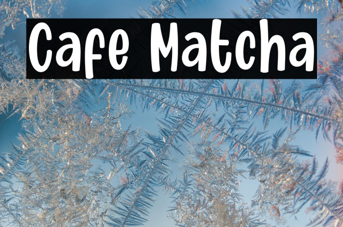 Cafe Matcha Example 3