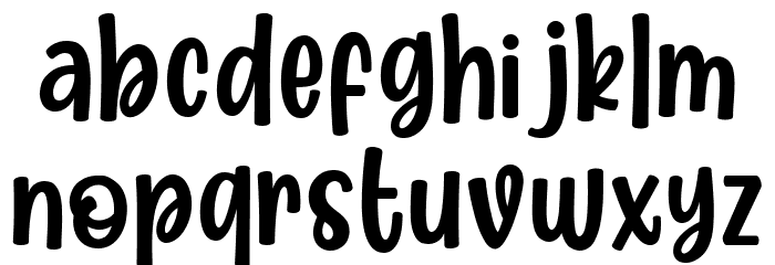 Cafe Matcha Font LOWERCASE