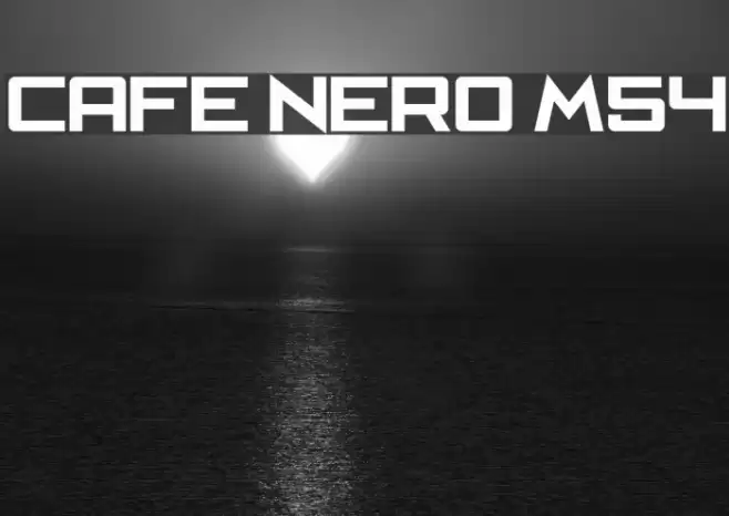 Cafe Nero M54 Caratteri examples