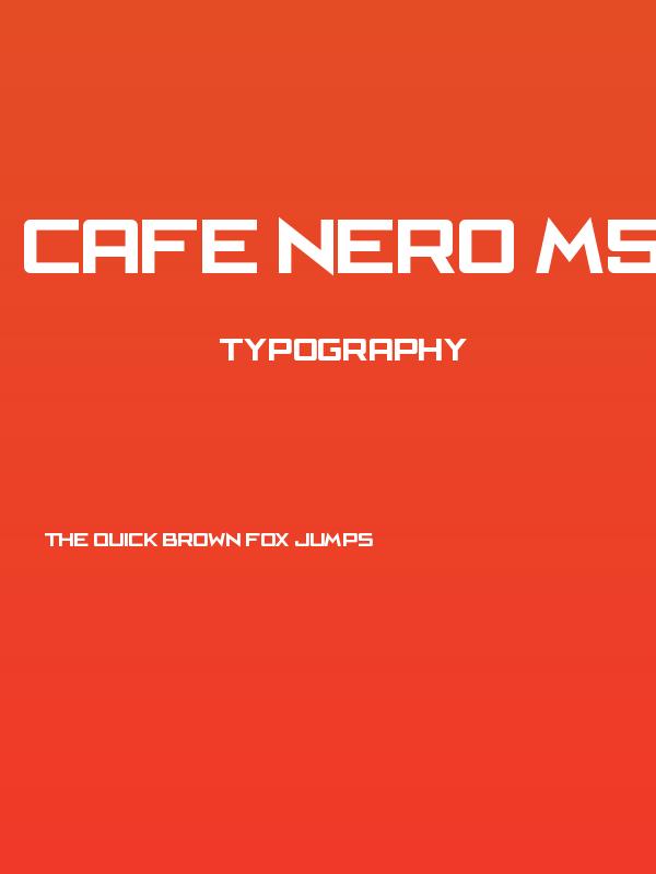 Cafe Nero M54 Poster