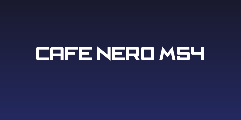 Cafe Nero M54 Social Header