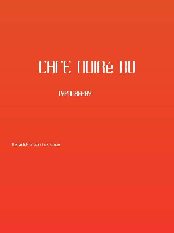 Cafe Noiré BV Poster