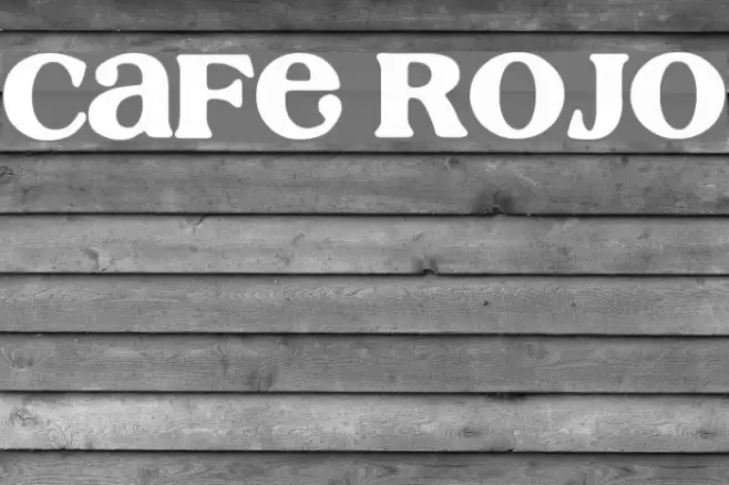Cafe Rojo Font examples