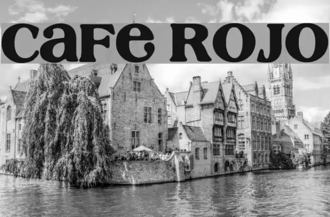 Cafe Rojo Font examples