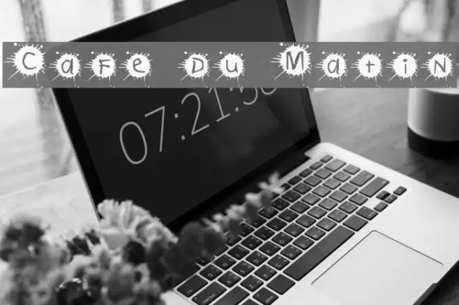 Cafe du Matin Font examples