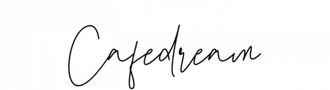 Cafedream  font caratteri gratis