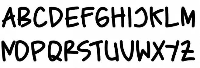 Caferesto Schriftart Groß