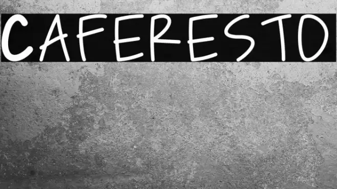 Caferesto Font examples