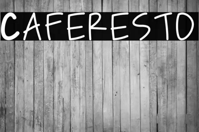 Caferesto Font examples