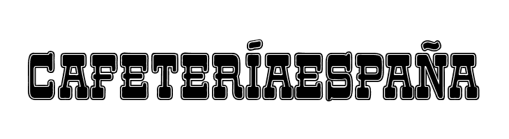 Cafetería España  Frei Schriftart Herunterladen