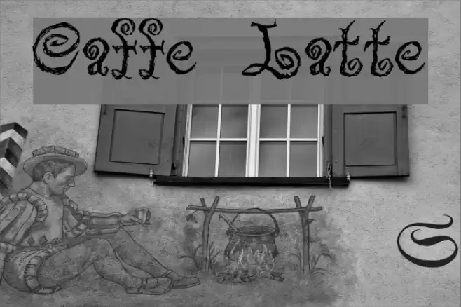 Caffe Latte フォント examples