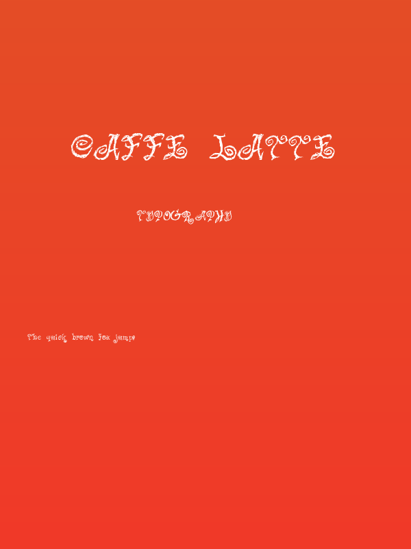 Caffe Latte Poster