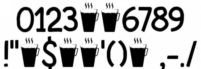 CaffeLungoDEMO-Regular Font OTHER CHARS