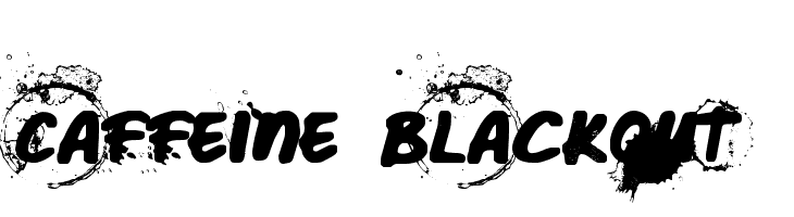 Caffeine Blackout Font