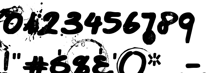 Caffeine Blackout Font OTHER CHARS