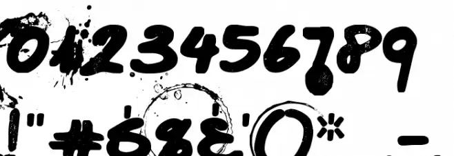 Caffeine Blackout Font OTHER CHARS