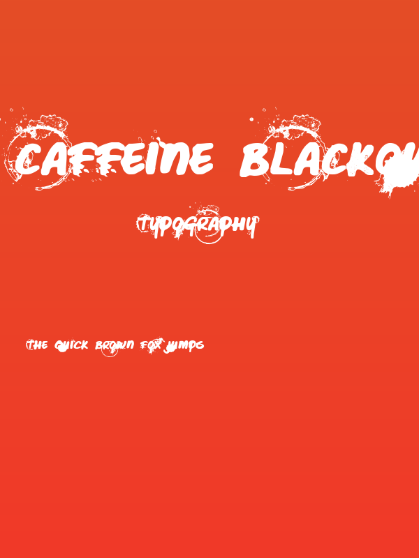 Caffeine Blackout Poster