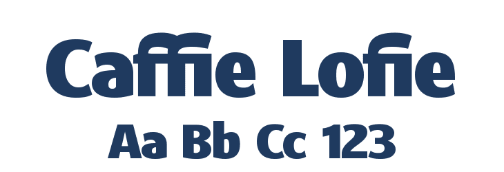 Caffie Lofie Font Preview