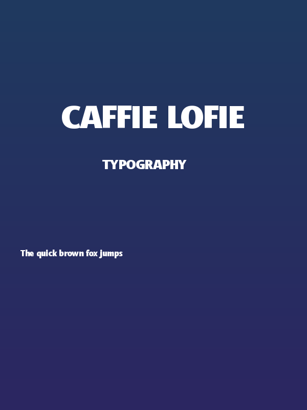Caffie Lofie Poster