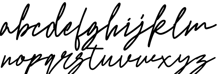 Caffu Rokit's Font LOWERCASE