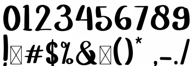 Cagakara Font OTHER CHARS