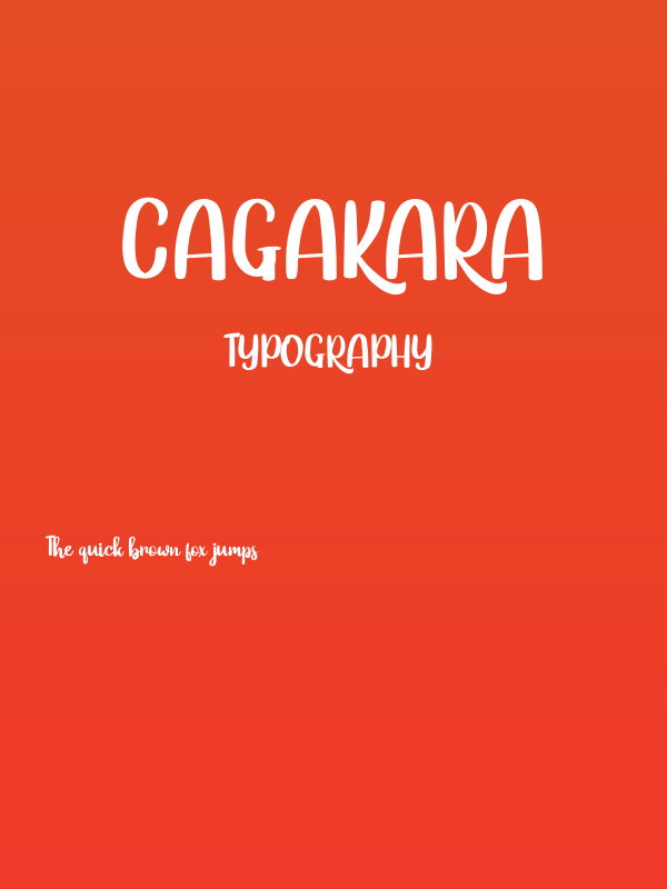 Cagakara Poster