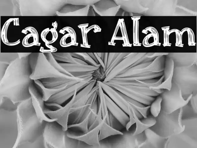 Cagar Alam Font examples