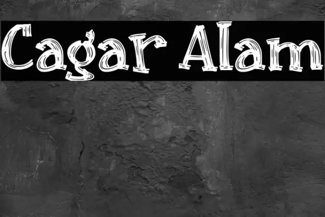 Cagar Alam Font examples