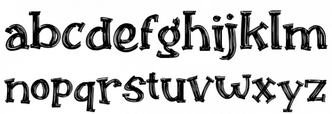 Cagar Alam Font LOWERCASE