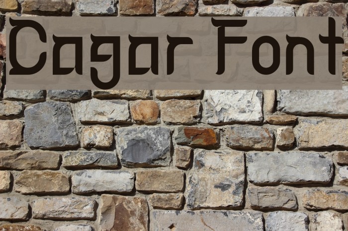Cagar Font examples