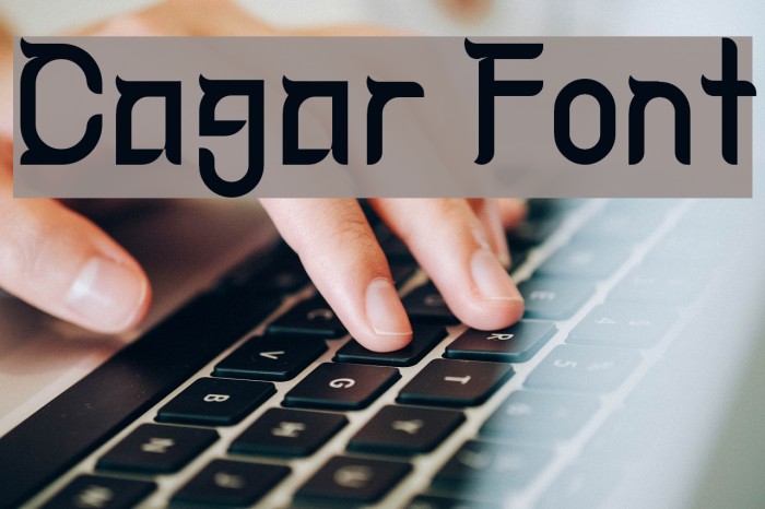 Cagar Font examples