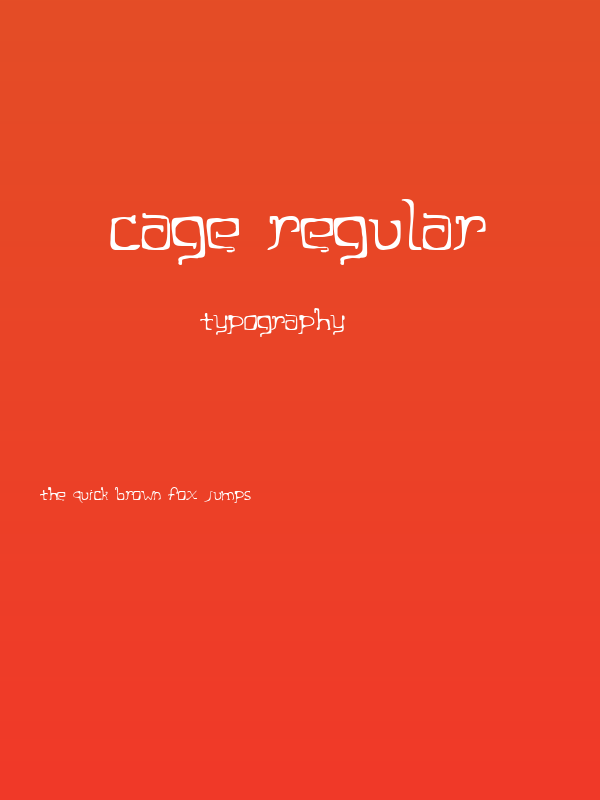 Cage Regular Poster