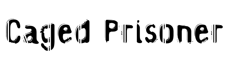 Caged Prisoner  Frei Schriftart Herunterladen