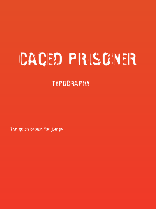 Caged Prisoner Poster