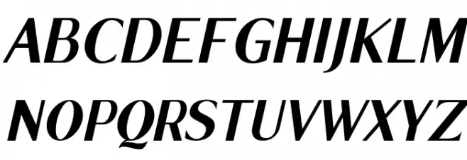Cagile Italic Fuentes MAYÚSCULAS