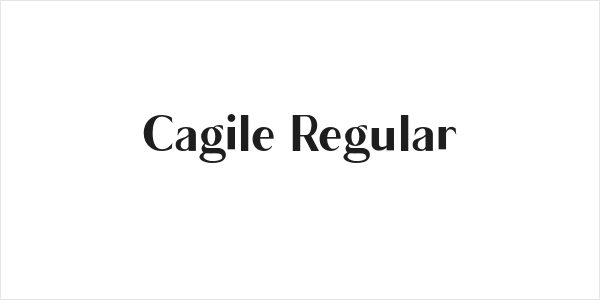 Cagile Regular Logo