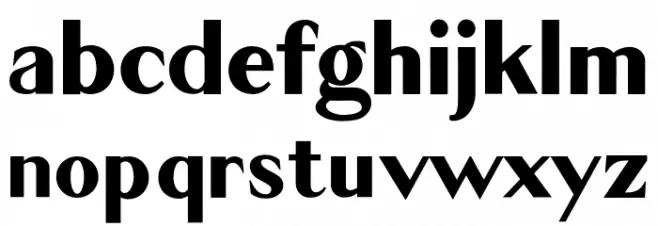 Cagile Semi Bold フォント 小文字