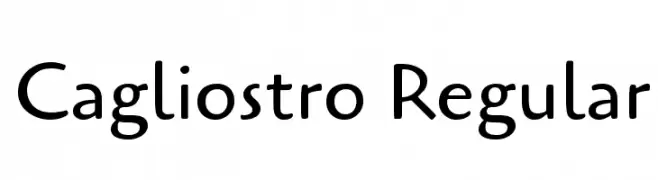 Cagliostro Regular  免费字体下载