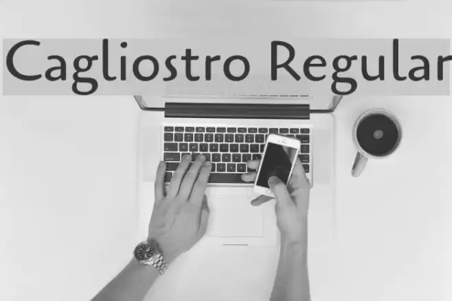 Cagliostro Regular Font examples