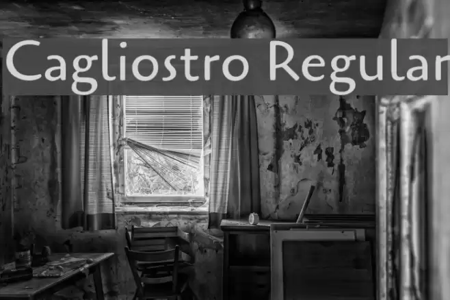 Cagliostro Regular Font examples