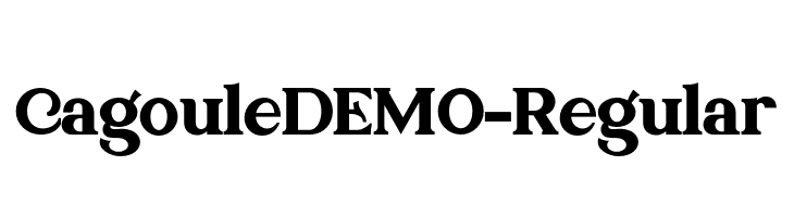 CagouleDEMO-Regular  font caratteri gratis