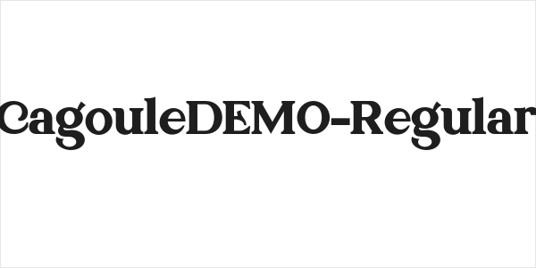 CagouleDEMO-Regular Logo