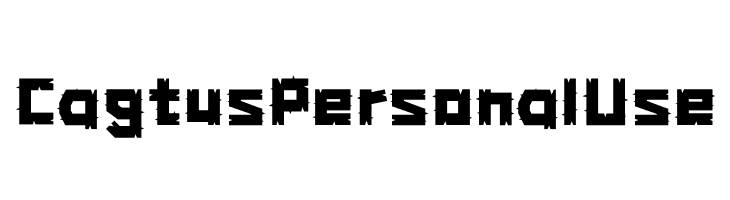 Cagtus Personal Use  Frei Schriftart Herunterladen